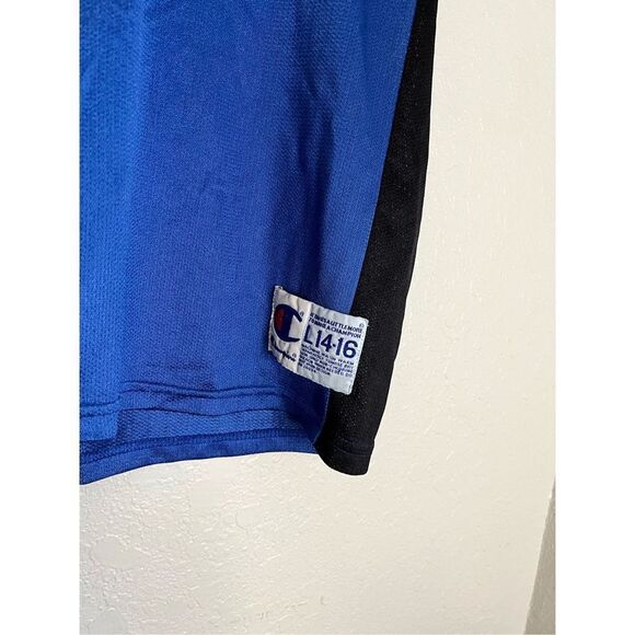 MICHAEL JORDAN WASHINGTON WIZARDS JERSEY #23 CHAMPION NBA BLUE SIZE L 14 16 - Picture 4 of 4